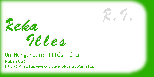 reka illes business card