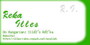 reka illes business card